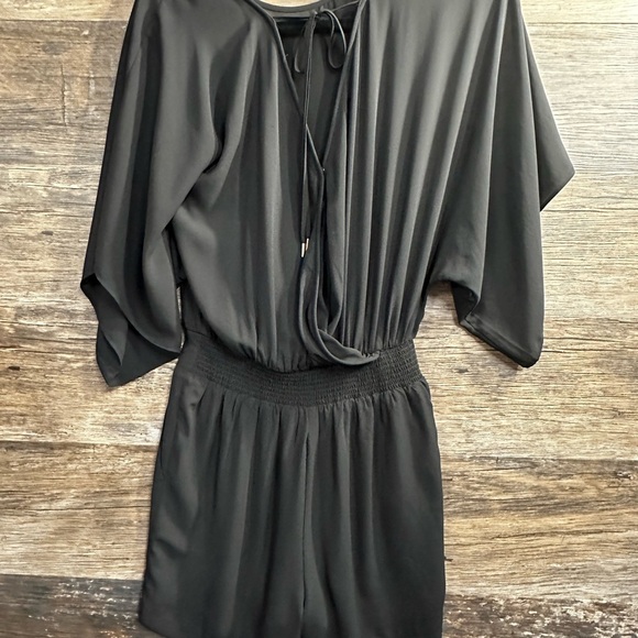 White House Black Market Black Romper - Picture 2 of 8